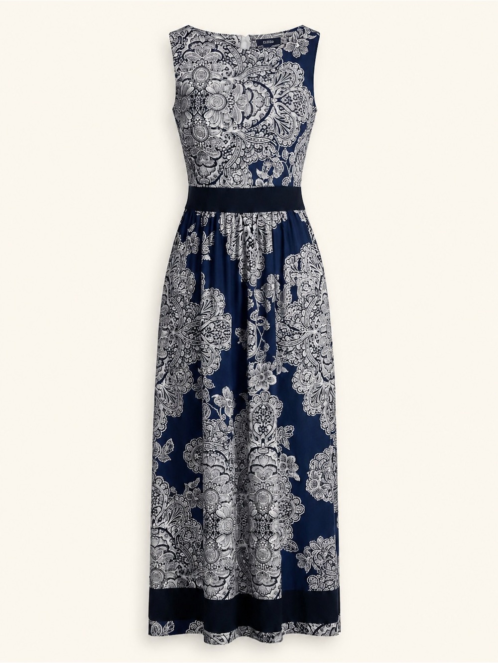 Chaps Paisley Sleeveless Midi Dress